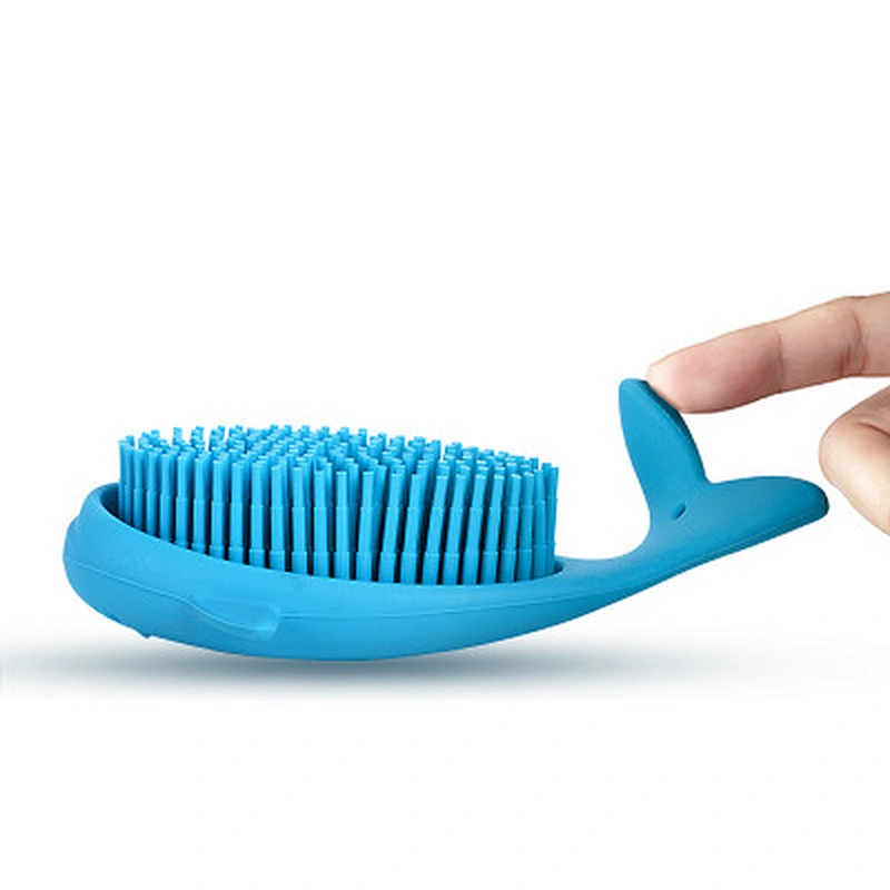 Dolphin shape Massage Brush Bath/multiple baby hair brush/best face brush cleanser