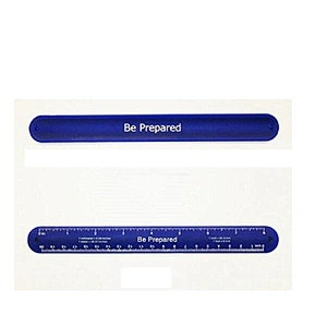 Silicone rubber slap ruler bracelet wristband for kids and office work