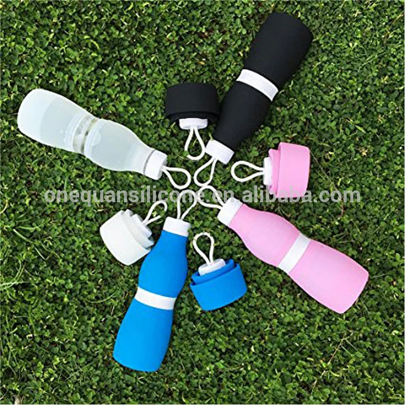 Collapsible Water Bottle, Folding Water Kettle for Sport Travel Outdoor, BPA Free, Big Capacity 700 ml, Women Gift