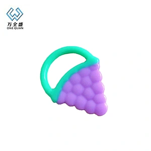 New silicone custom OEM baby rattles teether toys