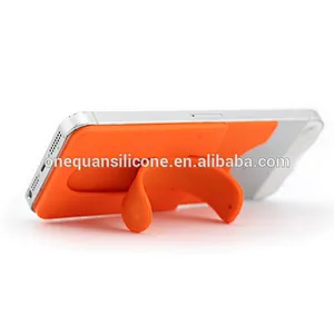 New silicone Touch C slap mobile phone stand with mobile phone back card holder