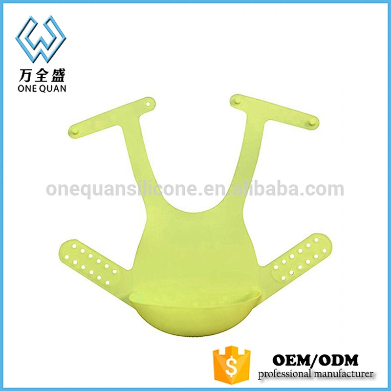 BPA free high quality food grade baby silicone bib