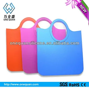 cheap fashion silicone shopping bag,shopping plastic bags