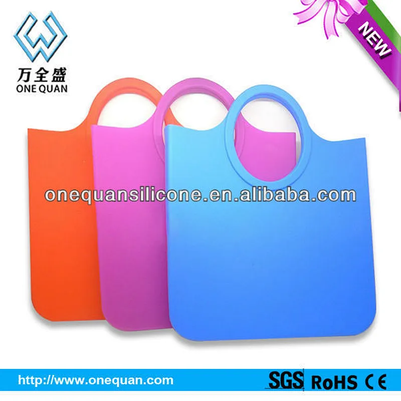 cheap fashion silicone shopping bag,shopping plastic bags