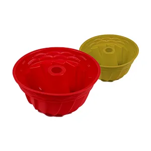 Novelty Colorful Eco-friendly Silicone Cake Mold Pumpkin Shaped Silicone Baking Mold