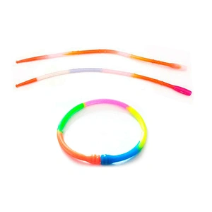 adjustable silicone wristband,promotional kids slim rainbow color wristband