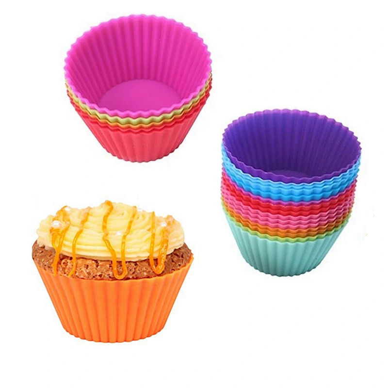 2019 Silicone Baking Cups Cupcake Liners for Making Muffin Cupcake Holders