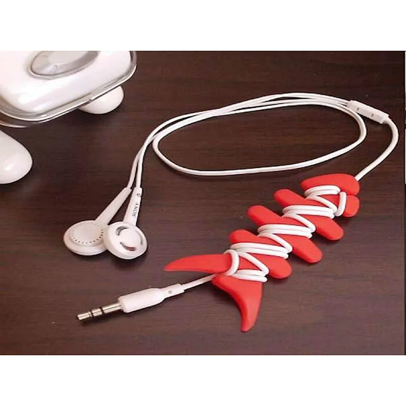 Approved convenient Cord Cable Winder,headphone silicone cable winder