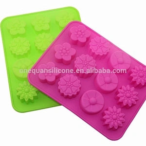 flower Shape office& school supplies Cake Muffin Silicone Cupcake Mold