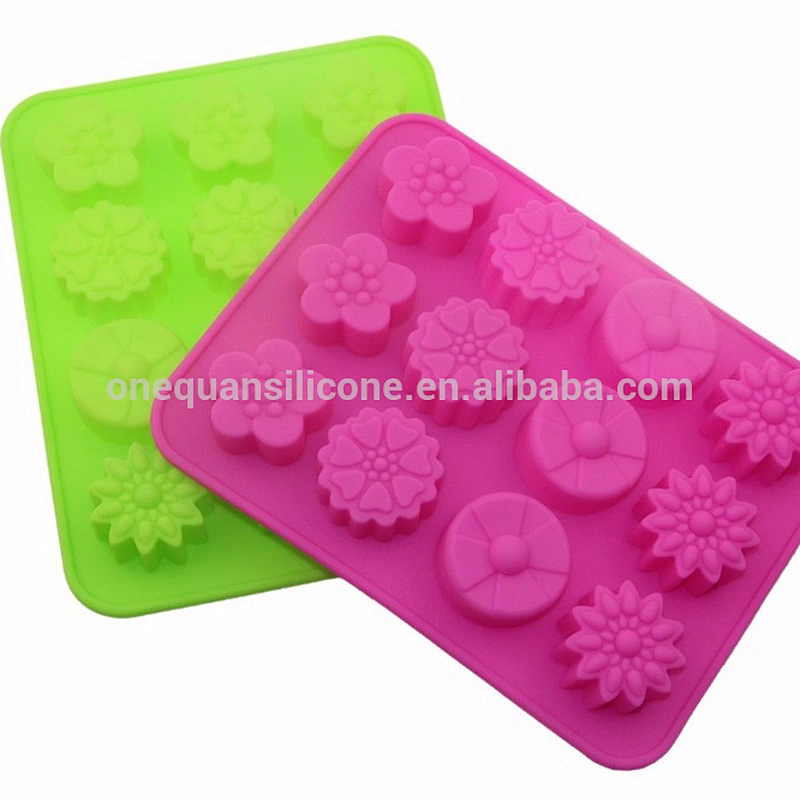 flower Shape office& school supplies Cake Muffin Silicone Cupcake Mold