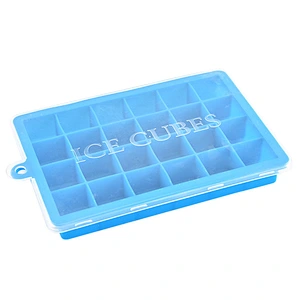 Silicone Ice Cube Trays Silicone Food Storage Ice Bucket 24 Cavity Square Ice Mould