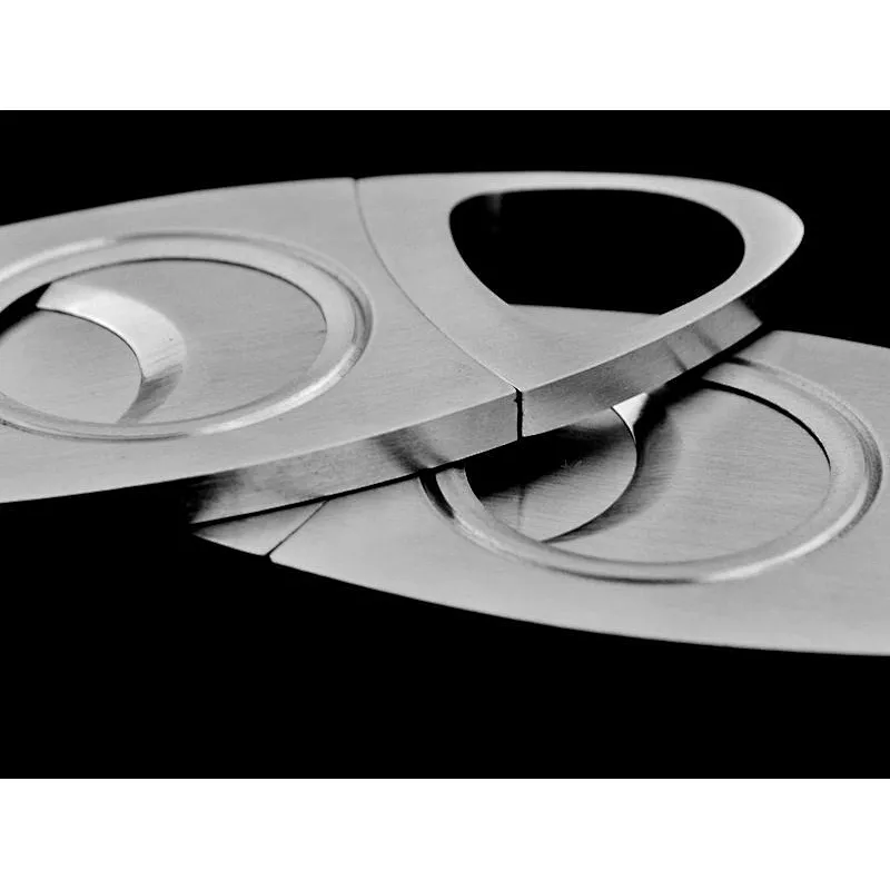 Amazon Choice Quality Importing Stainless Steel Cigar Cutter Custom Logo Guillotine Double Cut Blade Cigar Accessories
