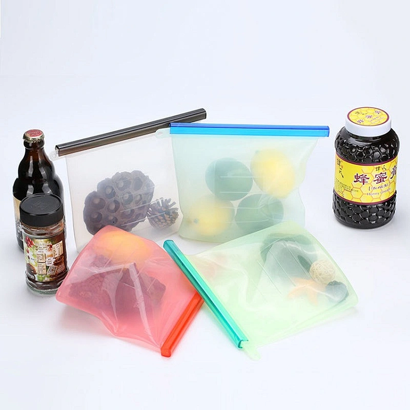 2020 hot new products bpa free food bag bober sales silicone bags reusable pack microwaveable for sale