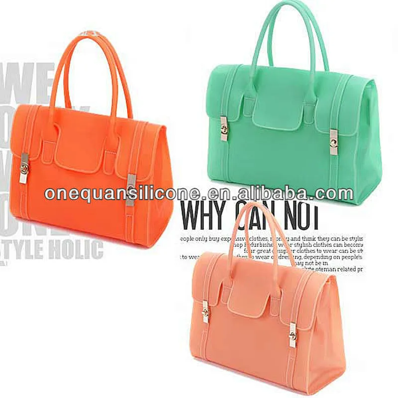 Shenzhen factory silicone candy bag for ladies shopping and office