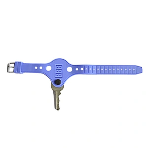 Wholesale Silicone Key Ring Bracelet with Lock