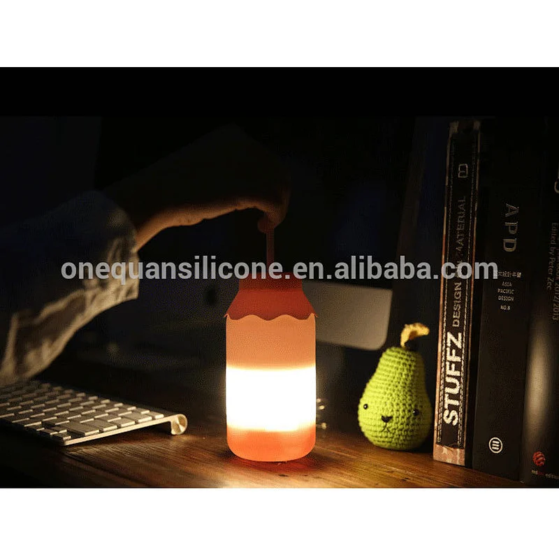 Hot sell LED silicone bottle light for outdoor and indoor decoration nightlight
