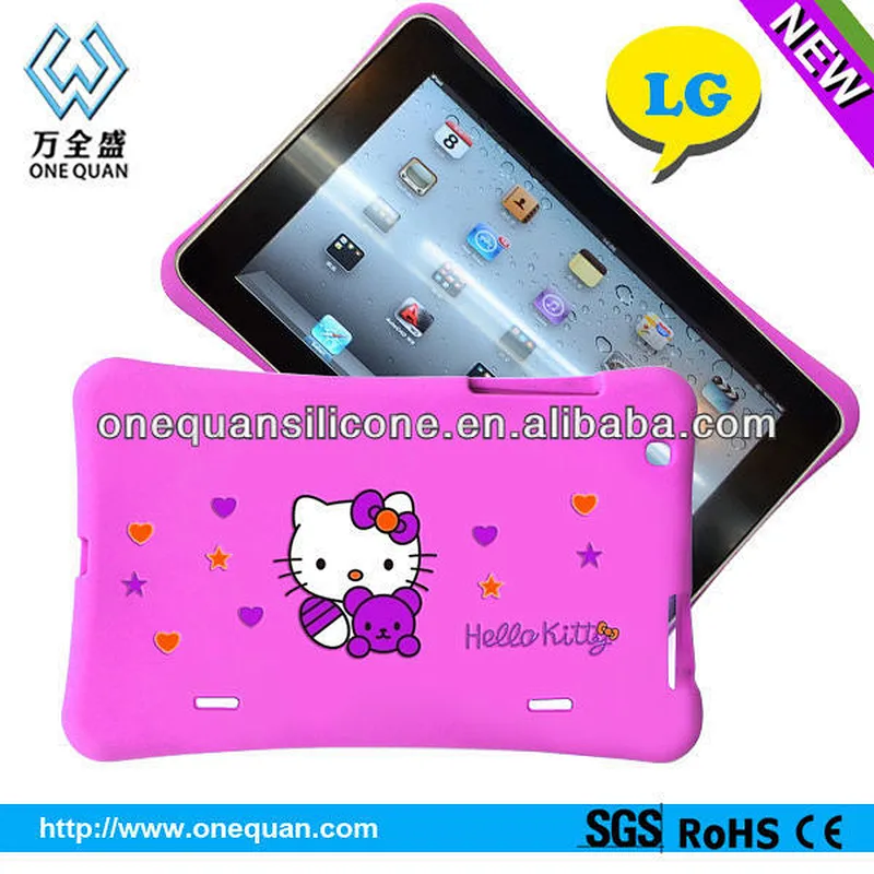 custom 3d design silicon case for 8 inch tablet
