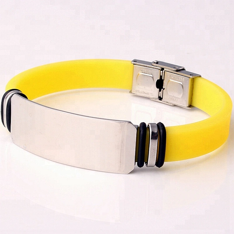 Soft Silicone Rubber Strap Watchband Replacement Stainless Steel Fold Over Clasp Sport Divers