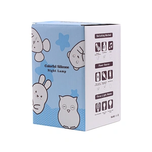 Rabbit Night Light for Children Cute Silicone Baby Night Light with Touch Sensor
