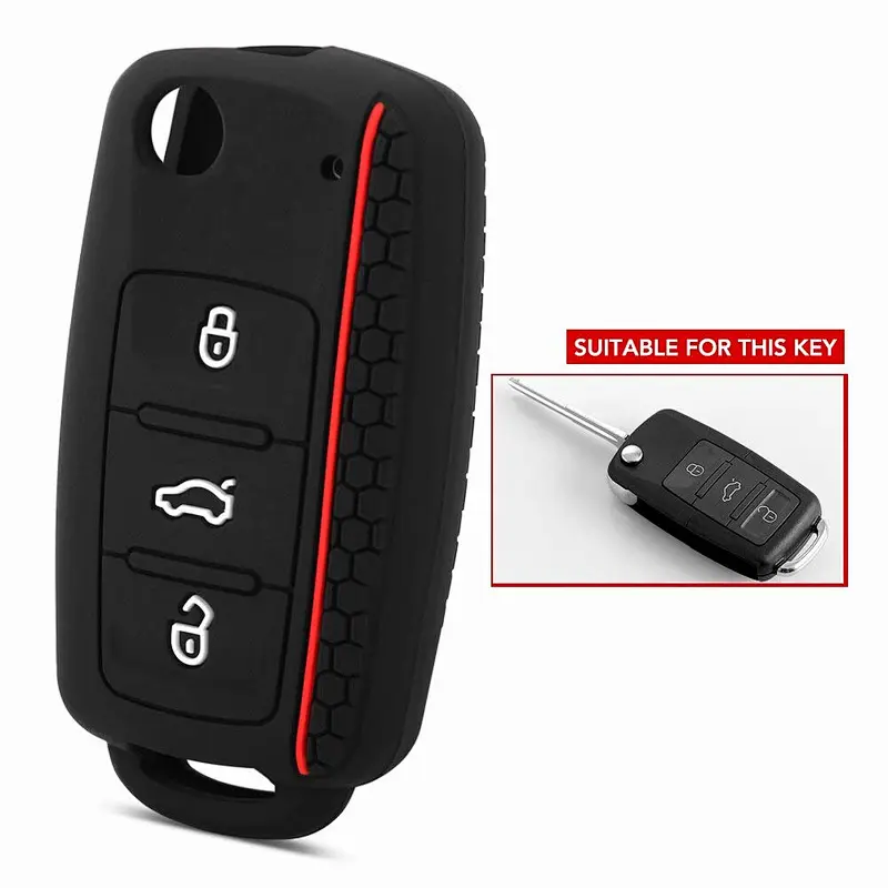 vw remote key case silicone key case/key cover