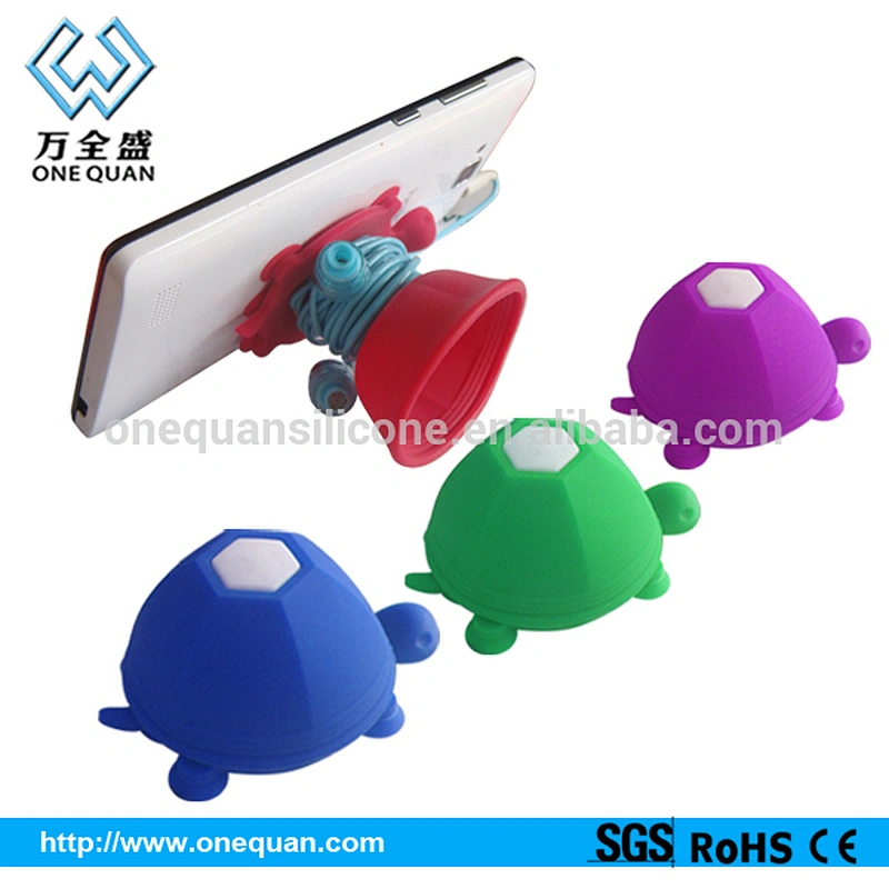factory wholesale creative design silicone automatic cable winder cute tortoise cable winder