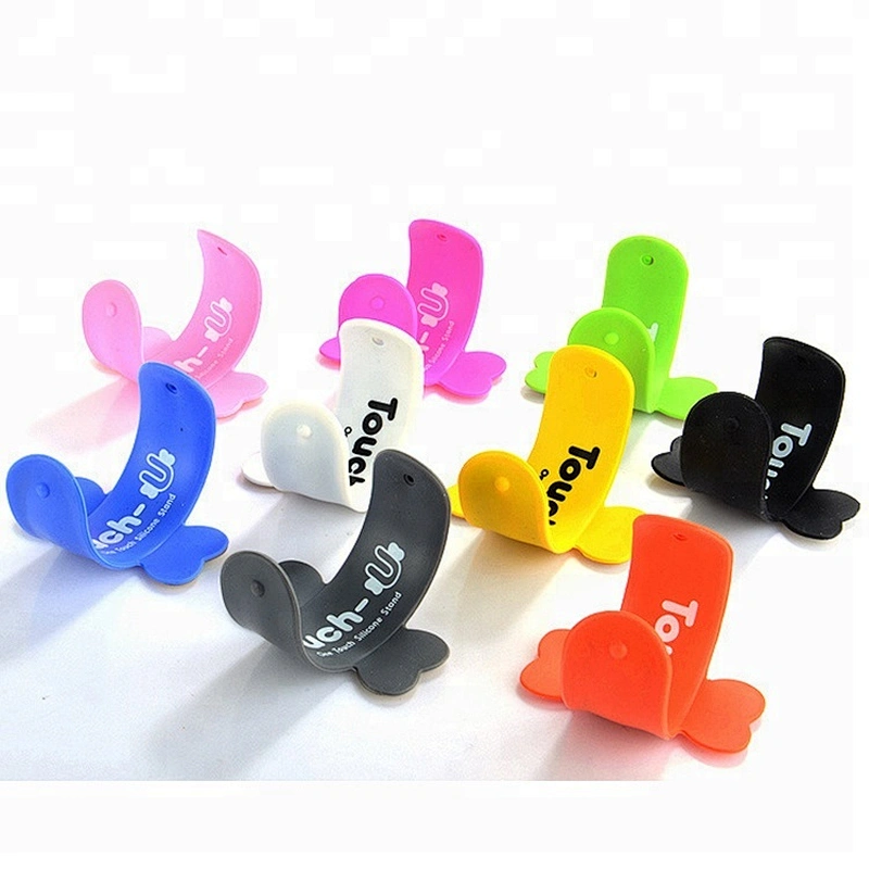 shenzhen factory supply silicone touch-u mobile phone stand