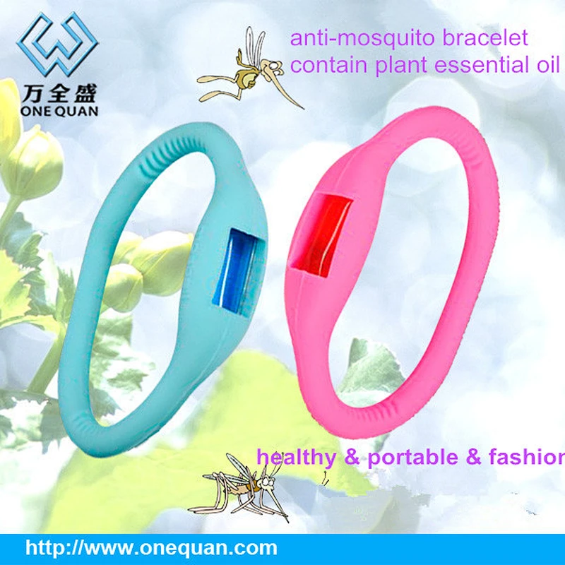 2019 Popular Wholesale Natural Silicone Mosquito Repellent Bracelet For Kids