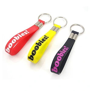 Factory Price Silicone Bracelet With Key Ring Key Chain Key & Belt Ring