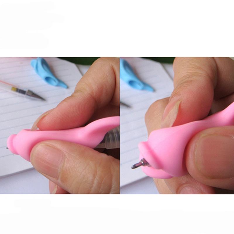 hotsale school supplies little fish pencil grip for children with soft hand feeling and cute design