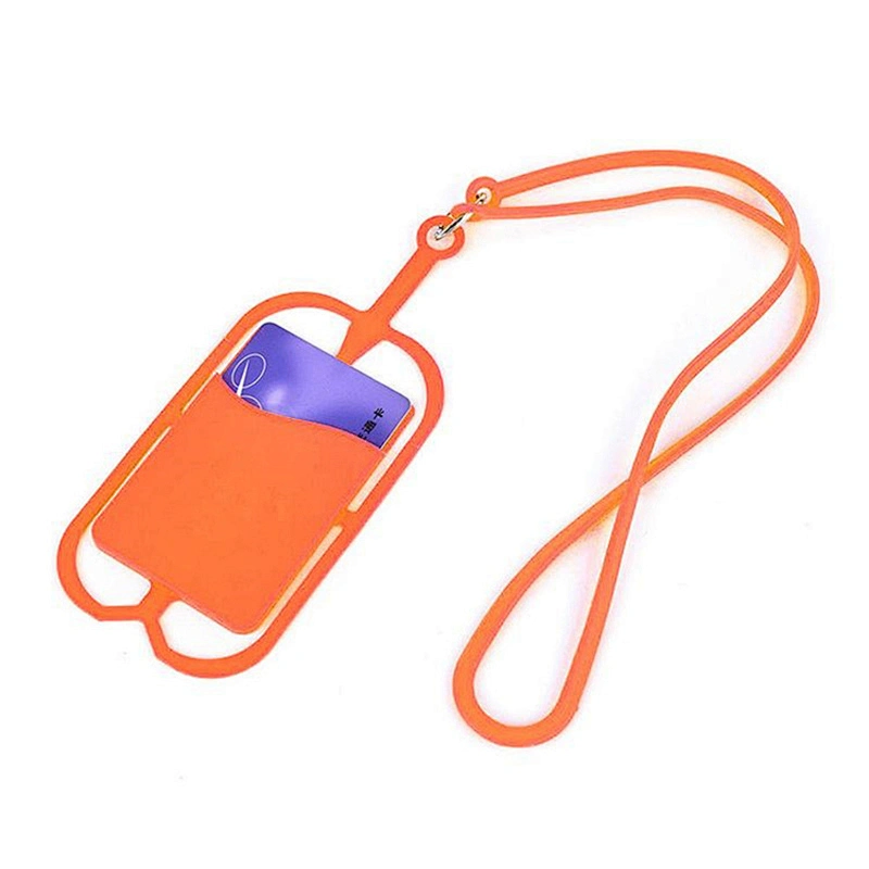 NEW DESIGN Silicone Cell Phone Card Holder Case for Mens Women Credit Card