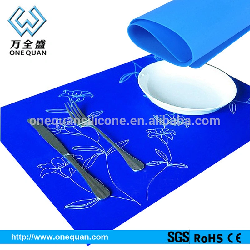 High-grade eco-friendly silicone placemat insulation anti-skid resistance to high temperature waterproof silicone table mat
