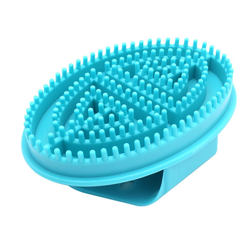 Handy Vibrating Head Massager Silicone Head Washing Brush