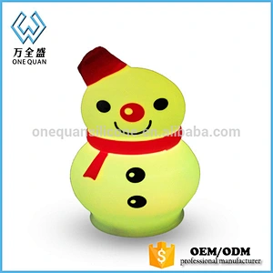Custom Cute animal shape silicone led night light for child