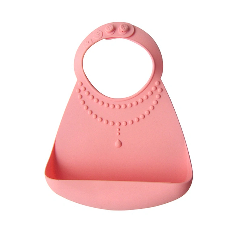 FDA Silicone Baby Bib Holder Snap Bib Sublimation