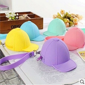 Colorful High Quality Cap Shape Cartoon Coin Pouch For Girls