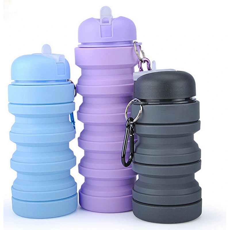 Rollable collapsible hot sport water bottle for kids