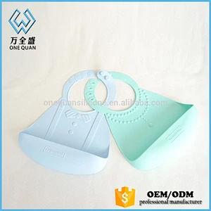 New Design Waterproof Silicone Floral Baby Bib