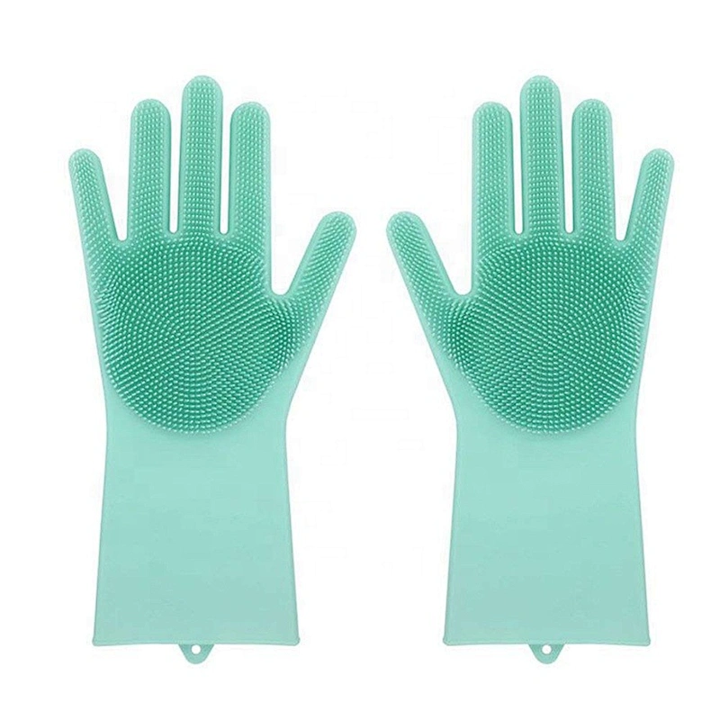 Silicone Dishwashing Gloves Reusable Cleaning Gloves for Kitchen