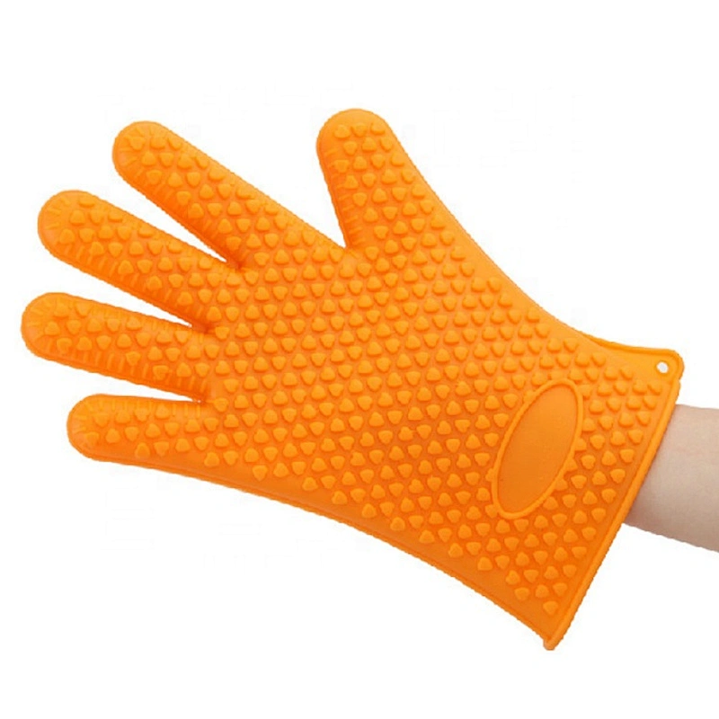 hot sale cute design kitchen silicone glove oven glove latex glove to protect your hands
