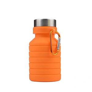 Collapsible Silicone Water Bottle  Foldable Bottles Used for Travel Hiking Camping Sports and Outdoor Activities