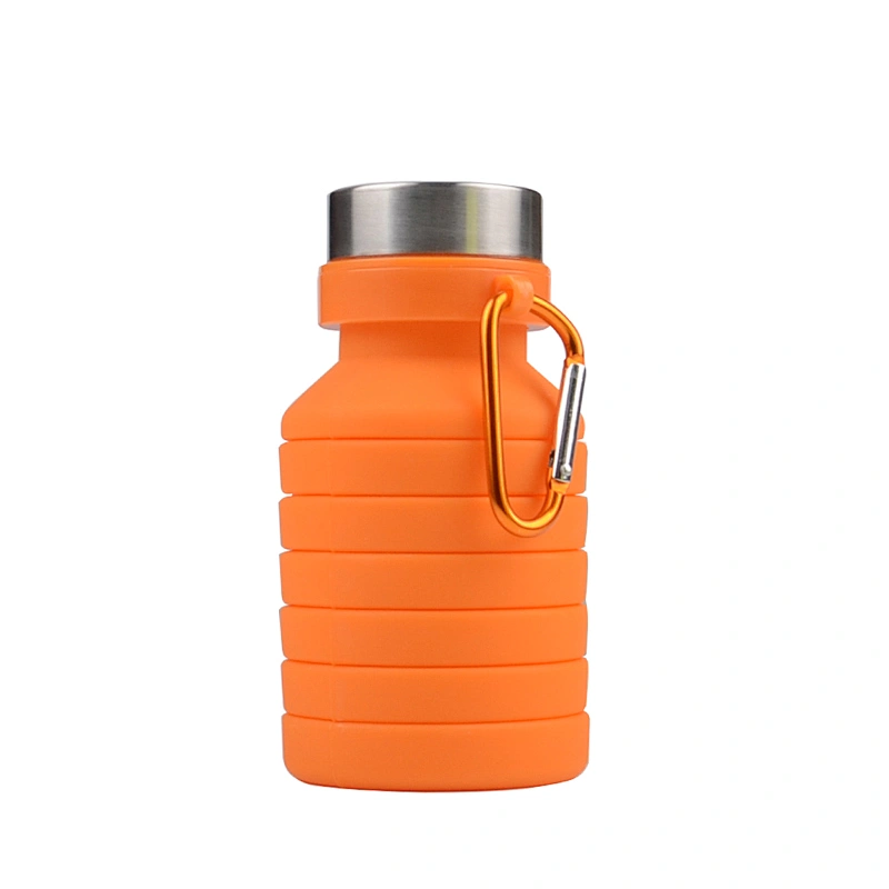 Collapsible Silicone Water Bottle  Foldable Bottles Used for Travel Hiking Camping Sports and Outdoor Activities