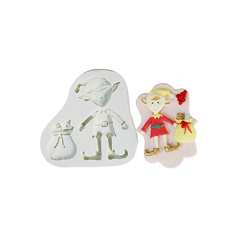 Christmas Fondant Silicone Cake Mold for Candy Decoration