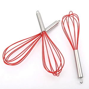 Wholesale Kitchen Non-Stick Manual Silicone Egg Beater Egg Whisk