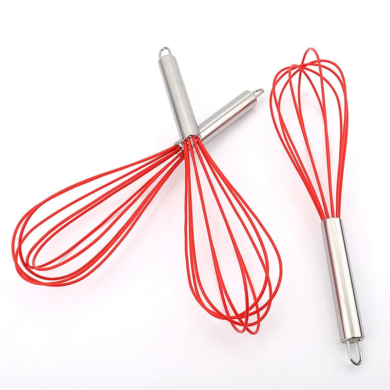 Wholesale Kitchen Non-Stick Manual Silicone Egg Beater Egg Whisk