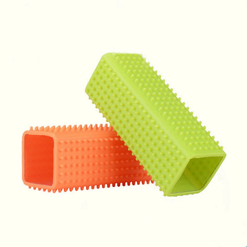 Silicone Handle Pet Shower Brush Dog Massage Brush