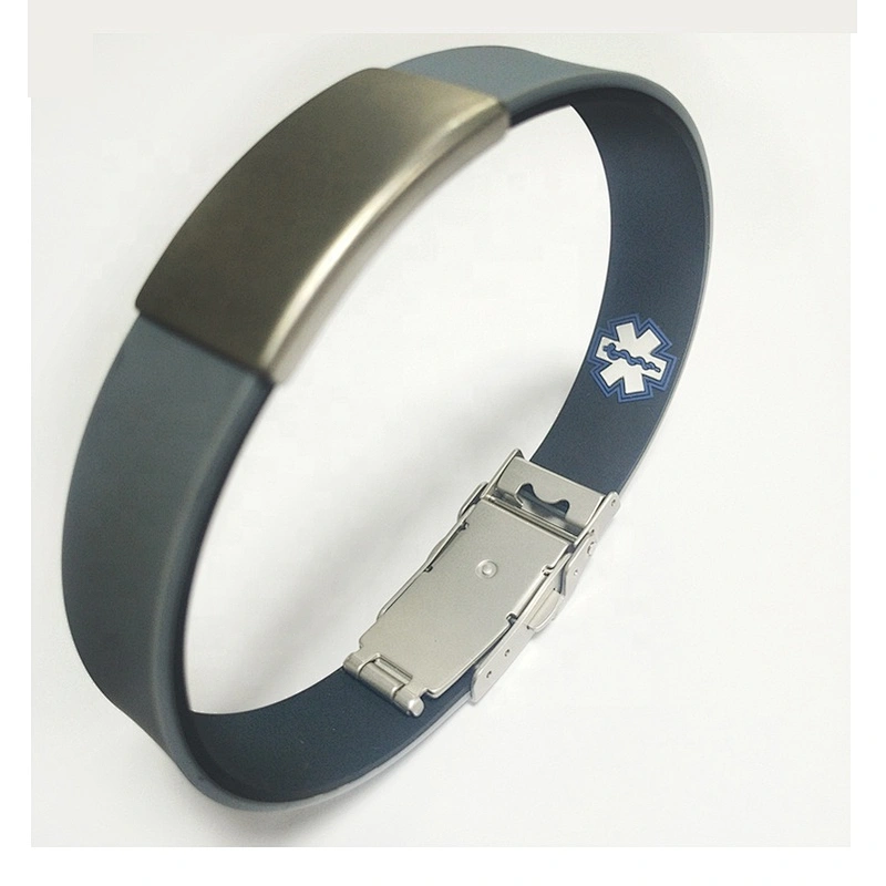 Newest Amazon Sport/Slim Reversible Waterproof Medical Alert Bracelet