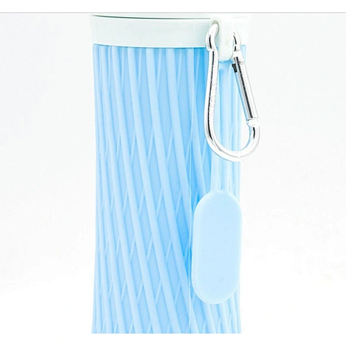 Sports silicone water bottle waistline shape