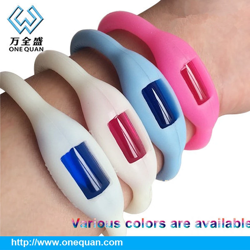 2019 Popular Wholesale Natural Silicone Mosquito Repellent Bracelet For Kids