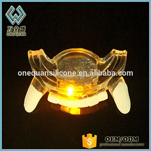 Halloween Prop Transparent Led Flash Tooth Braces