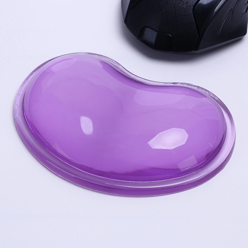 Wholesale Heart-Shaped Silicone Gel Wrist Rest Translucence Mouse Pad